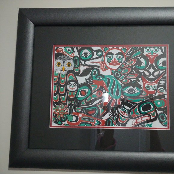 Framed Print Native artwork - Picture 2 of 2
